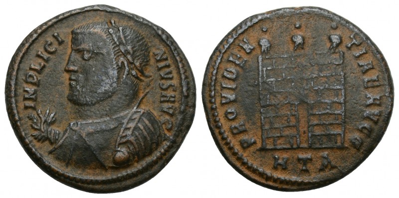 Licinius I AD 308-324. Heraclea
Follis Æ, Obv: IMP LICINIVS AVG, laureate and d...