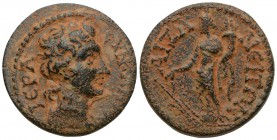 PHRYGIA. Aezanis. Pseudo-autonomous. Time of Gallienus (253-260). Ae. Obv: IЄPA CYNKΛHTOC. Draped bust of the Senate right.
Rev: AIZANЄITΩN. Tyche st...