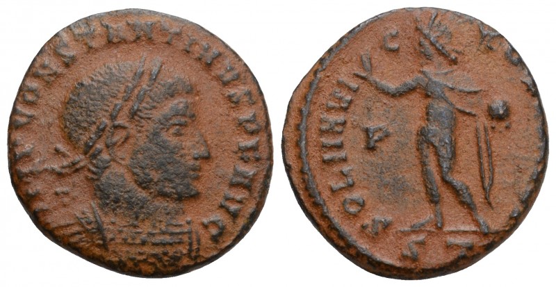 Constantinus I the Great AD 306-337. 
Follis Æ, IMP CONSTANTINVS P F AVG, laure...