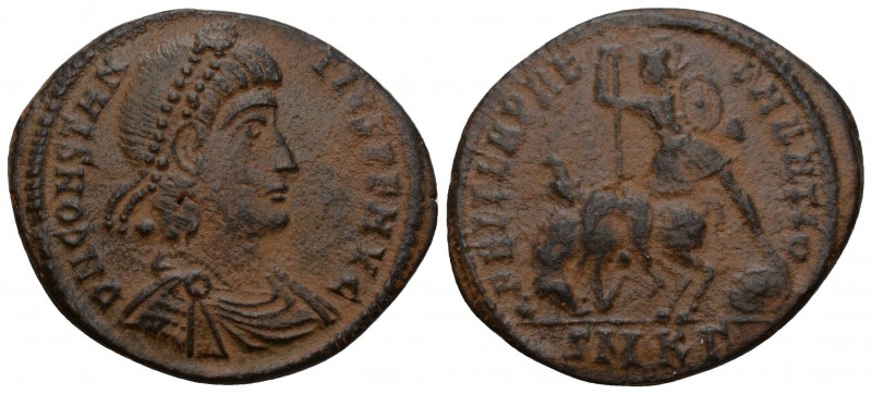 Constantius II, AD 337-361. 
(Bronze) Cyzicus, 351-354. D N CONSTANTIVS P F AVG...