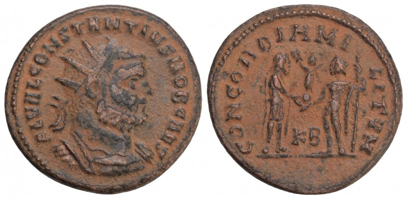 Constantius I Chlorus Caesar, AD 293–305 
Antoninianus Cyzicus circa 295-299, Æ...