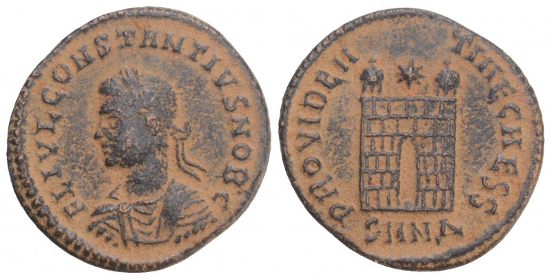 Constantius II, as Caesar BI Nummus. Nicomedia, AD 324-325. FL IVL CONSTANTIVS N...