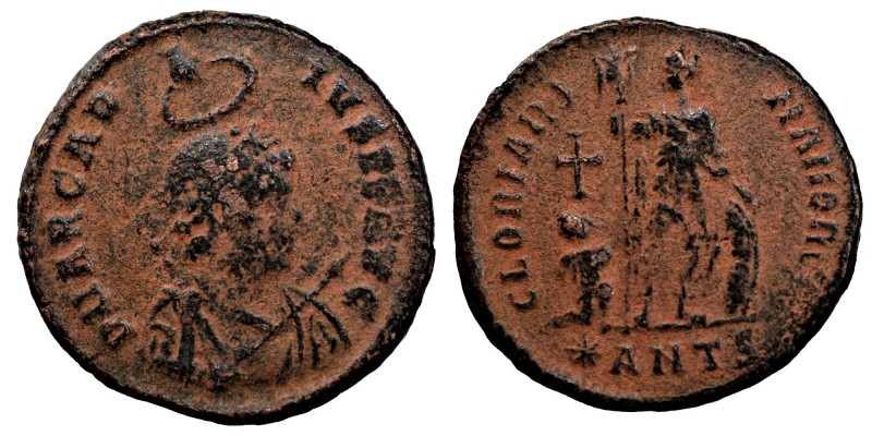 Arcadius Ӕ Centenionalis. Antioch, AD 383-388. 
Obv: D N ARCADIVS P F AVG, pear...