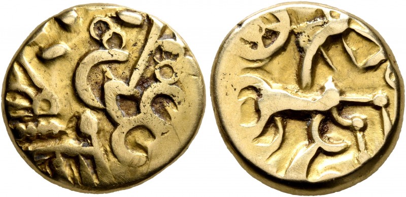 CELTIC, Northeast Gaul. Nervii. Late 2nd to mid 1st centuries BC. Stater (Gold, ...