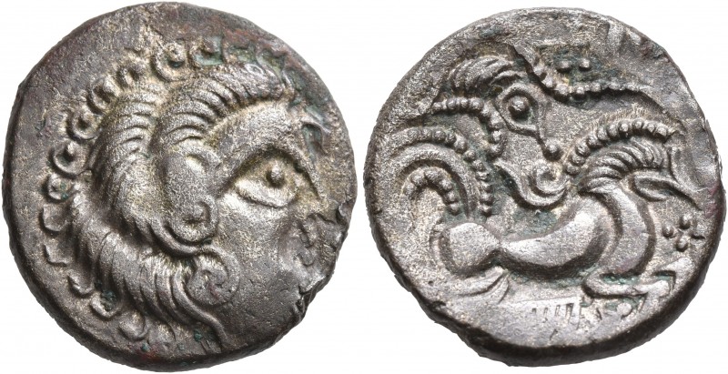 CELTIC, Northwest Gaul. Coriosolites. Circa 100-50 BC. Stater (Silver, 20 mm, 6....