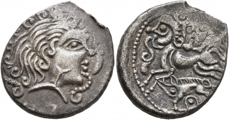 CELTIC, Northwest Gaul. Veneti. Circa 60-50 BC. Stater (Billon, 22 mm, 6.19 g, 1...