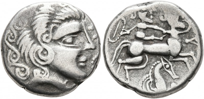CELTIC, Northwest Gaul. Veneti. Circa 60-50 BC. Stater (Silver, 20 mm, 7.00 g, 1...