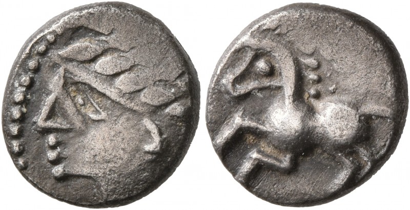 CELTIC, Southern Gaul. Allobroges. Circa 80 BC. Drachm (Silver, 12 mm, 2.30 g, 1...