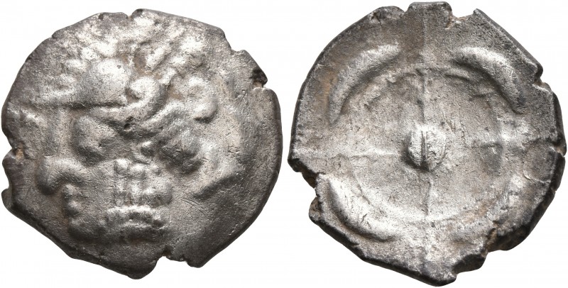 CELTIC, Southern Gaul. Uncertain tribe. Circa 2nd century BC. Drachm (Silver, 20...
