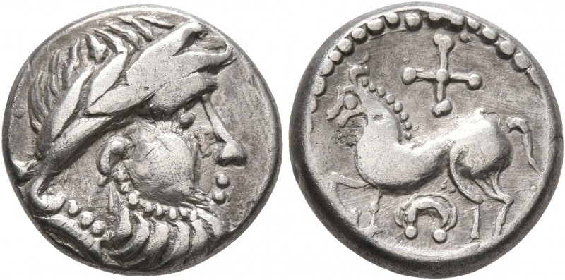 CELTIC, Middle Danube. Uncertain tribe. 2nd-1st centuries BC. Drachm (Silver, 13...