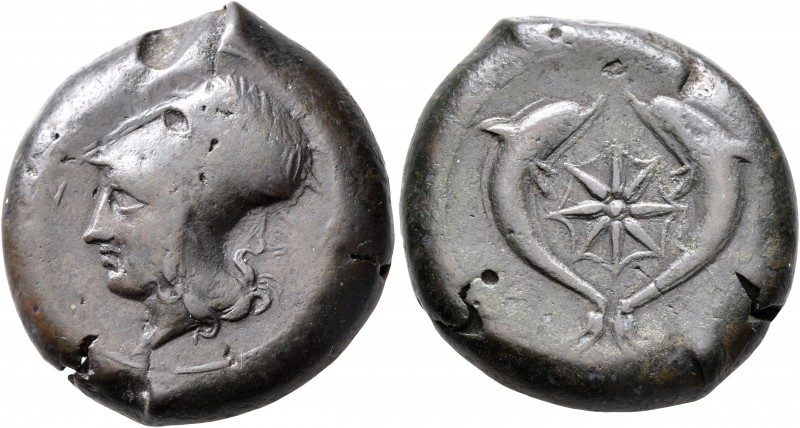 SICILY. Syracuse. Dionysios I, 405-367 BC. Drachm (Bronze, 31 mm, 30.56 g, 1 h)....