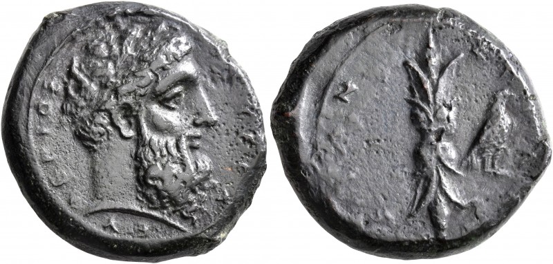 SICILY. Syracuse. Timoleon and the Third Democracy, 344-317 BC. Hemilitron (Bron...