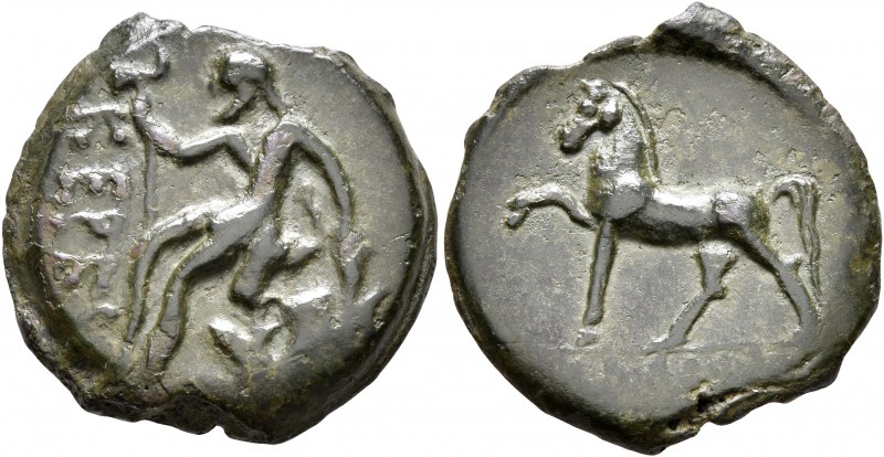 TAURIC CHERSONESOS. Karkinitis. Circa 300-250 BC. AE (Bronze, 20 mm, 5.22 g, 12 ...