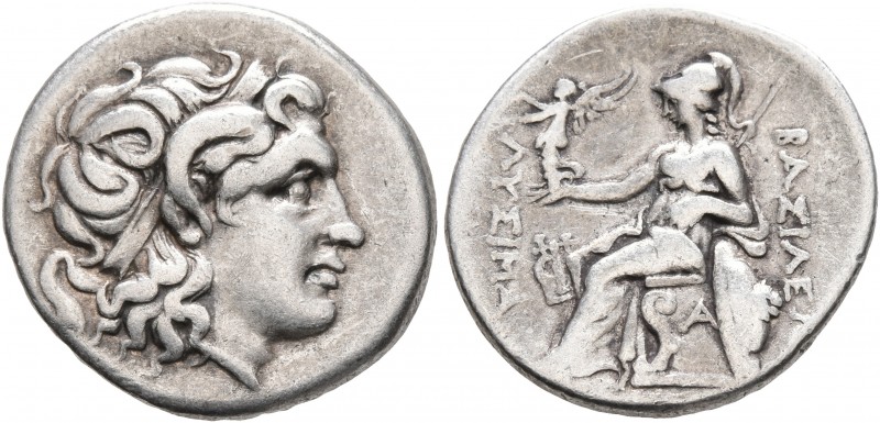 KINGS OF THRACE. Lysimachos, 305-281 BC. Drachm (Silver, 19 mm, 4.13 g, 7 h), Ep...