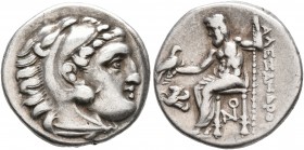 KINGS OF MACEDON. Alexander III ‘the Great’, 336-323 BC. Drachm (Silver, 17 mm, 4.23 g, 7 h), Lampsakos, struck by Antigonos I Monophthalmos, circa 30...