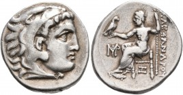 KINGS OF MACEDON. Alexander III ‘the Great’, 336-323 BC. Drachm (Silver, 18 mm, 4.30 g, 11 h), Abydos, struck under Antigonos Monophthalmos, 306/5-301...
