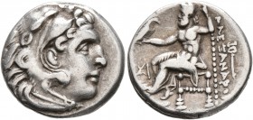 KINGS OF MACEDON. Alexander III ‘the Great’, 336-323 BC. Drachm (Silver, 18 mm, 4.19 g, 1 h), Abydos, struck under Antigonos I Monophthalmos, circa 30...