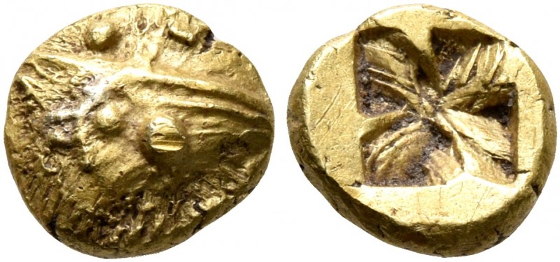 MYSIA. Kyzikos. Circa 600-550 BC. Myshemihekte – 1/24 Stater (Electrum, 7 mm, 0....