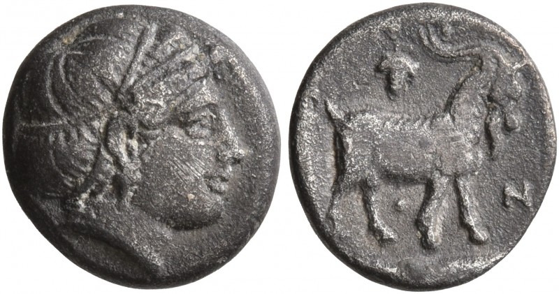 TROAS. Antandros. Early 4th century BC. Trihemiobol (Silver, 11 mm, 1.19 g, 1 h)...