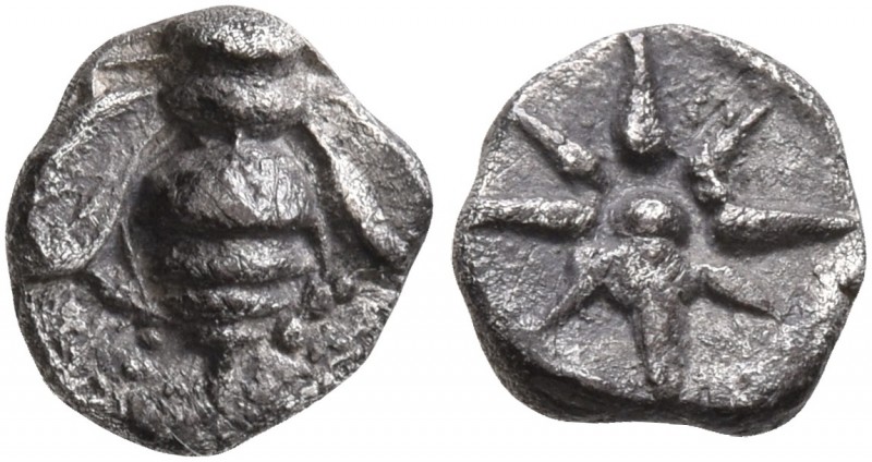 IONIA. Ephesos. Circa 500-420 BC. Tetartemorion (Silver, 6 mm, 0.28 g). Bee. Rev...