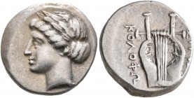 IONIA. Kolophon. Circa 310-294 BC. Drachm (Silver, 15 mm, 3.22 g, 5 h), Sittas, magistrate. Laureate head of Apollo to left. Rev. KOΛOΦΩN - ΣITTAΣ Kit...