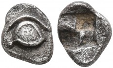 IONIA. Uncertain. Circa 550-480 BC. 1/72 Stater (Silver, 5 mm, 0.12 g). Human eye. Rev. Quadripartite incuse square. Naumann E-Auction 77 (2019), 172 ...