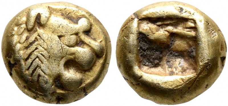 KINGS OF LYDIA. Alyattes to Kroisos, circa 610-546 BC. Hemihekte – 1/12 Stater (...