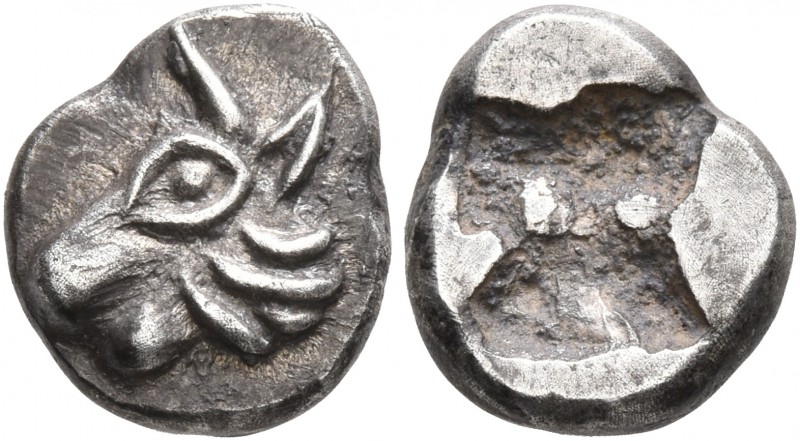 CARIA. Uncertain. Late 6th to early 5th century BC. Diobol (?) (Silver, 10 mm, 1...