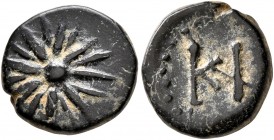 PHRYGIA. Kibyra (?). Late 2nd-1st century BC. AE (Bronze, 12 mm, 1.81 g). Star of sixteen rays. Rev. KI. Savoca E-Auction 79 (2020), 299. Cf. SNG von ...