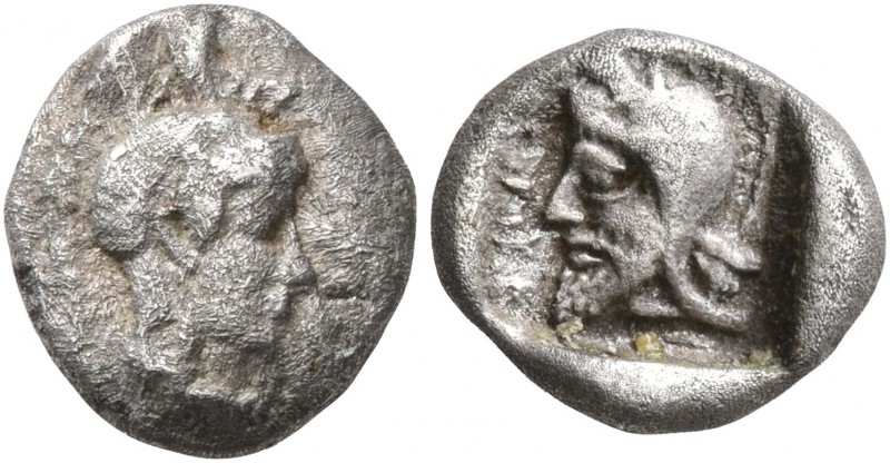 DYNASTS OF LYCIA. Kherei, circa 440/30-410 BC. Obol (Silver, 9 mm, 0.63 g, 3 h),...