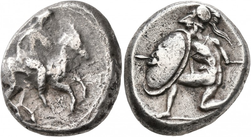 CILICIA. Tarsos. Circa 410-385 BC. Stater (Silver, 22 mm, 10.46 g, 5 h). Persian...