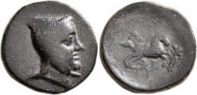 KINGS OF CAPPADOCIA. Ariarathes III, circa 230-220 BC. AE (Bronze, 16 mm, 3.41 g, 12 h), Tyana. Head of Ariarathes III to right, wearing bashlyk. Rev....