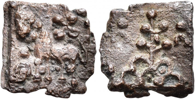INDIA, Post-Mauryan (Sunga). Sunga Kingdom. Uncertain king. AE (Bronze, 13x13 mm...