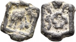 INDIA, Post-Mauryan (Sunga). Sunga Kingdom. Uncertain king. AE (Bronze, 16 mm, 3.44 g), local type struck in the Panchala region, circa 2nd century BC...
