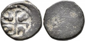 INDIA, Post-Mauryan (Punjab). Taxila (local coinage). AE (Bronze, 14 mm, 2.33 g), Taxila city state (Pushkalavati), circa 2nd-1st century BC. Swastika...