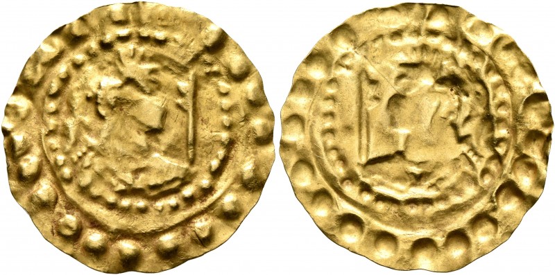 LOCAL ISSUES, Silk Road Region. Circa 5th-8th centuries. Bracteate (Gold, 22 mm,...