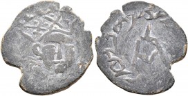 LOCAL ISSUES, Chach. Tudun Satachari, circa 7th-8th century. AE (Bronze, 20 mm, 2.00 g, 12 h). Draped bust of Tudun Satachari facing slightly to right...