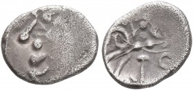 LOCAL ISSUES, Sind. Rana Vigraha, circa early 8th century. Damma (Silver, 9 mm, 0.43 g). Head of Rana Vigraha to left. Rev. SRI RANA VIGRAHA ('Lord Ra...