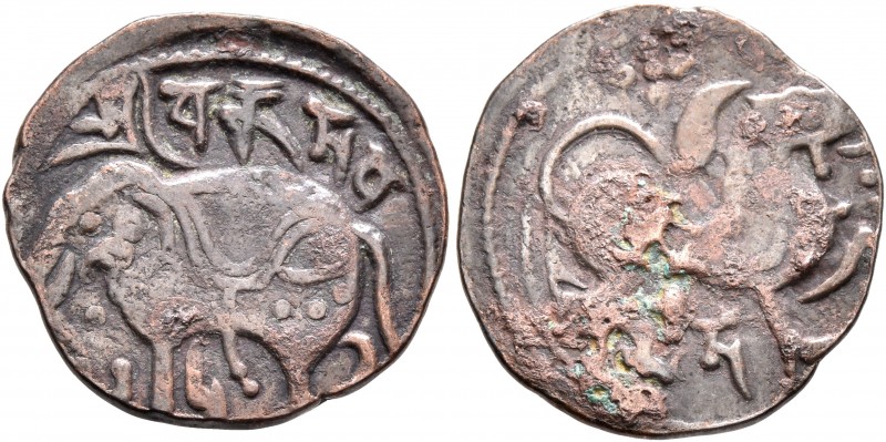LOCAL ISSUES, Kabul. Shahis (Shahiyas). Vakka Deva, circa 870-1008. Jital (Bronz...