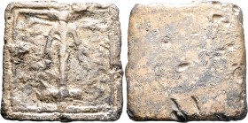 LEVANTINE REGION. Northern Syria. Circa 250-100 BC. Weight of 1 Mina (Lead, 77x78 mm, 564.00 g). Seleukid anchor; to left and right, legend (illegible...