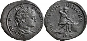 MYSIA. Cyzicus. Gordian III, 238-244. Tetrassarion (Bronze, 28 mm, 9.79 g, 7 h). ΑΥΤ Κ Μ ΑΝΤ ΓΟΡΔΙΑΝΟϹ Laureate, draped and cuirassed bust of Gordian ...