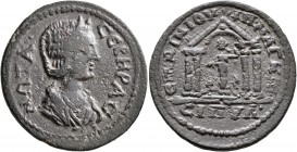 LYDIA. Magnesia ad Sipylum. Otacilia Severa, Augusta, 244-249. Tetrassarion (?) (Bronze, 28 mm, 9.44 g, 7 h), Aur. Aineias, strategos for the second t...