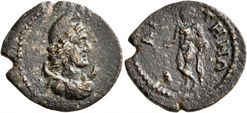 LYDIA. Saitta. Pseudo-autonomous issue. 1/3 Assarion (Bronze, 19 mm, 2.78 g, 6 h...