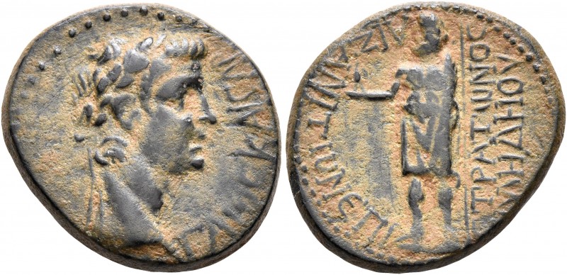 PHRYGIA. Aezanis. Gaius (Caligula), 37-41. Assarion (Bronze, 21 mm, 4.37 g, 12 h...
