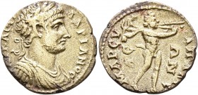 PHRYGIA. Apameia. Hadrian, 117-138. Hemiassarion (Orichalcum, 17 mm, 2.52 g, 6 h). AY•KAI•TP• AΔPIANOC Laureate, draped and cuirassed bust of Hadrian ...