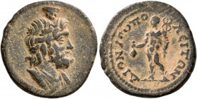 PHRYGIA. Dionysopolis. Pseudo-autonomous issue. Assarion (Bronze, 20 mm, 4.25 g, 6 h), time of Septimius Severus, 193-211. Diademed and draped bust of...