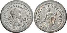 PAMPHYLIA. Side. Valerian I, 253-260. 11 Assaria (Bronze, 31 mm, 16.37 g, 1 h). AYT KAI ΠΟ ΛIK OY✱AΛЄPIANON CЄB Laureate, draped and cuirassed bust of...