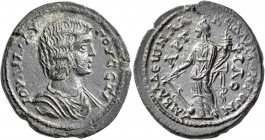 PISIDIA. Amblada. Julia Domna, Augusta, 193-217. Diassarion (Orichalcum, 23 mm, 6.63 g, 7 h). IOYΛIA AYΓOYCCTA (sic!) Draped bust of Julia Domna to ri...