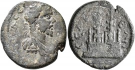 PISIDIA. Selge. Septimius Severus, 193-211. Diassarion (Bronze, 23 mm, 8.39 g, 7 h). ΑΥ Κ Λ CЄ CЄΟΥΗΡΟC ΠЄ Laureate, draped and cuirassed bust of Sept...