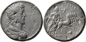 PISIDIA. Verbe. Commodus, 177-192. Medallion (Bronze, 34 mm, 34.84 g, 7 h). [AY KAI KOMMOΔ] ANTΩNЄINOC Laureate, draped and cuirassed bust of Commodus...
